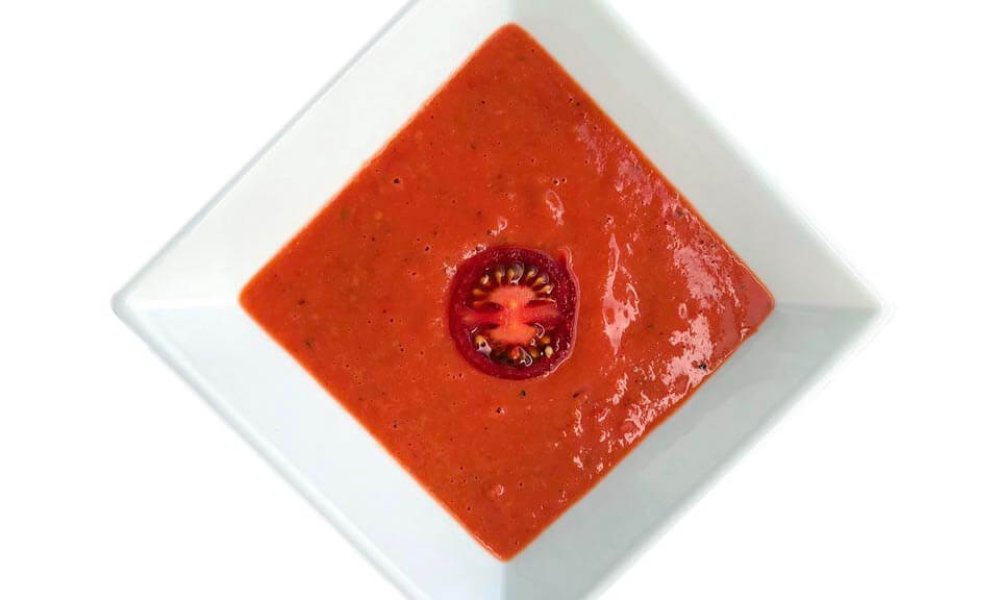Studená polievka z pečených paradajok