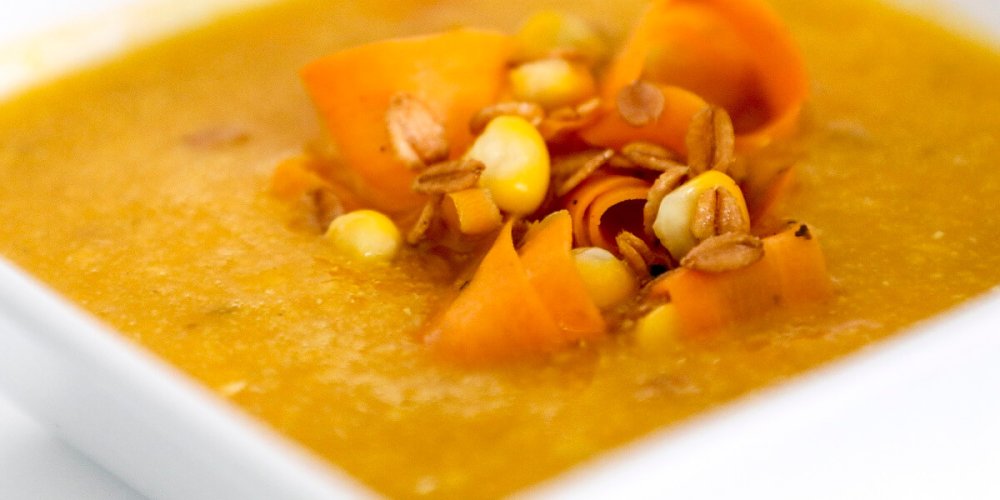 Mrkvovo-kukuricová polievka