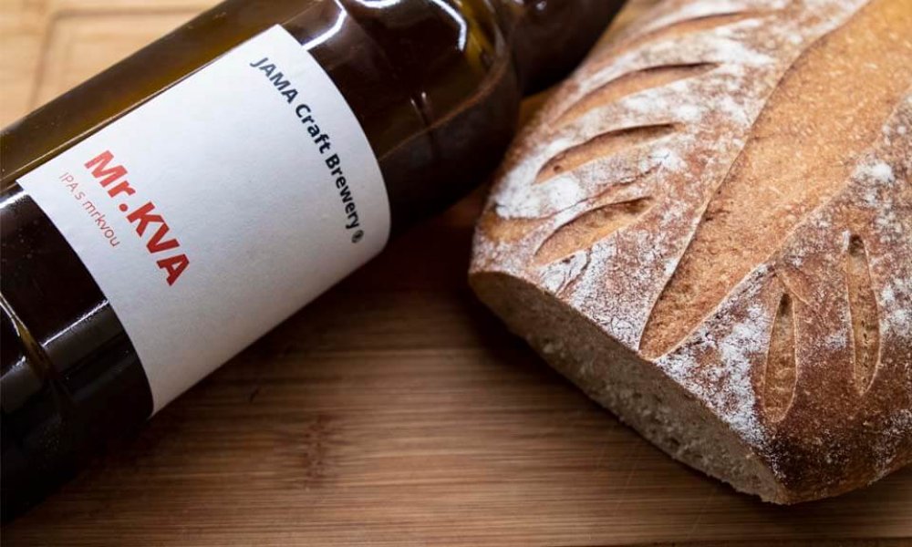 Kváskový chlieb z mrkvového piva