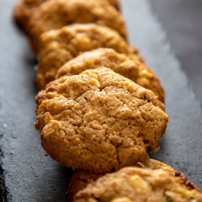 Cookies z dvojzrnky s orechami a čokoládou