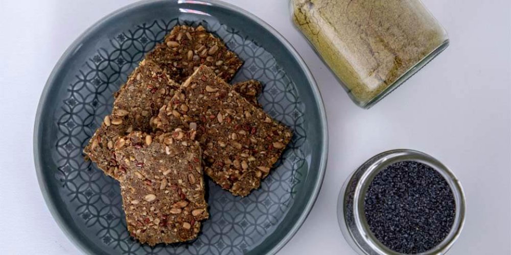 Slnečnicové vegánske krekry