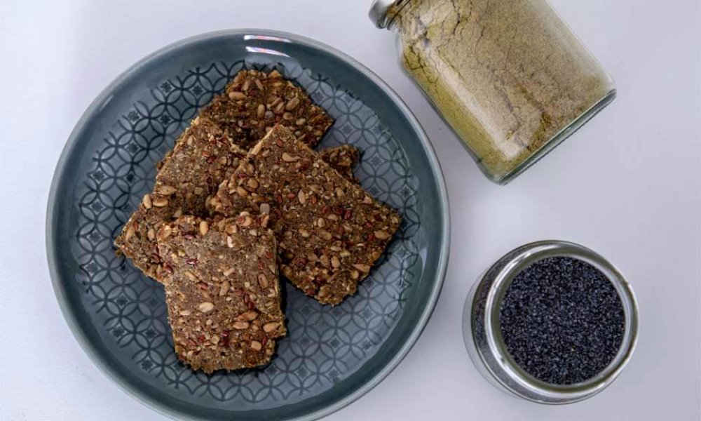 Slnečnicové vegánske krekry