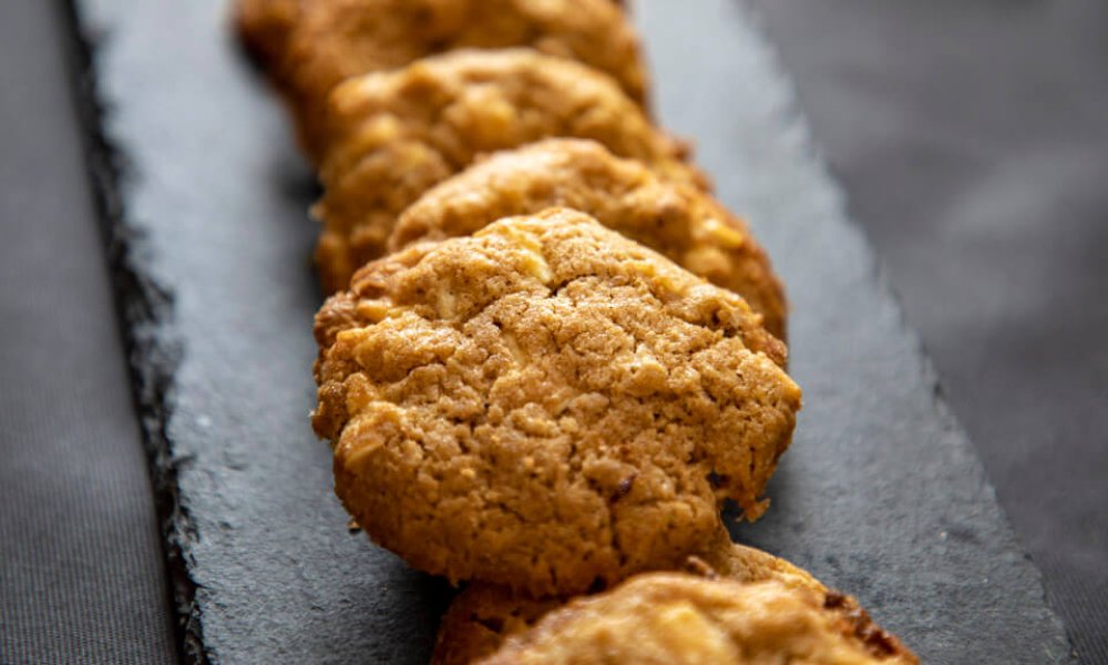 Cookies z dvojzrnky s orechami a čokoládou