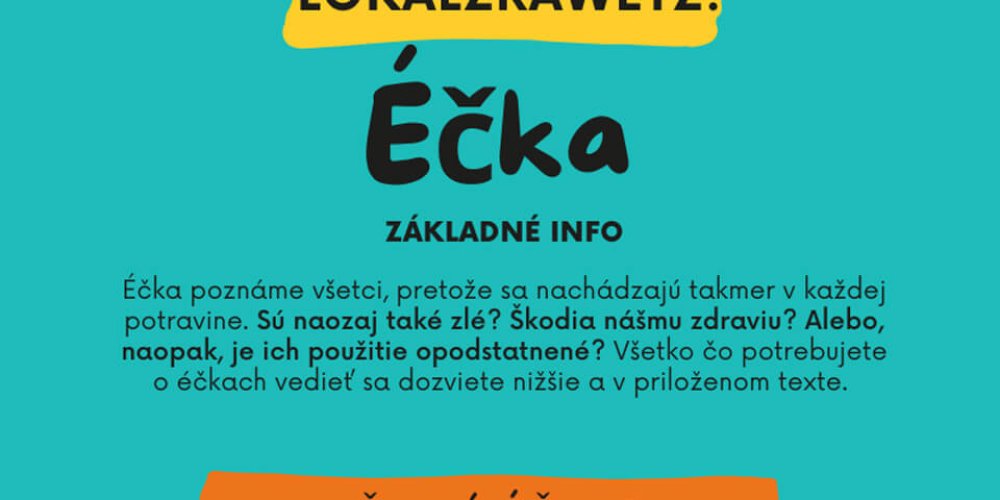 Éčka v potravinách