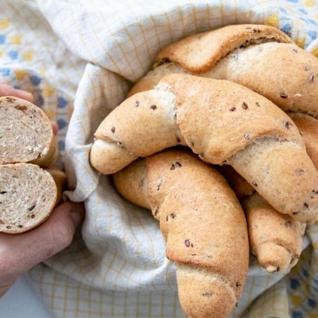 Ľanové rožky s jednozrnkou