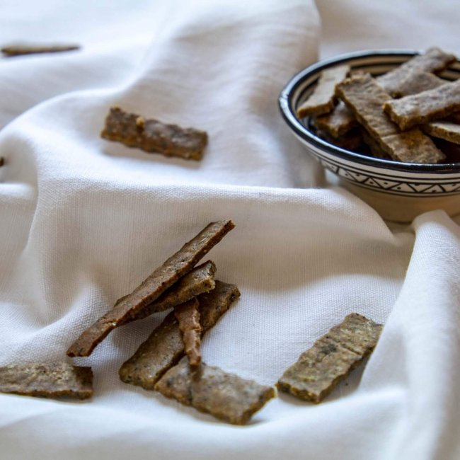 Šošovicové vegánske krekry