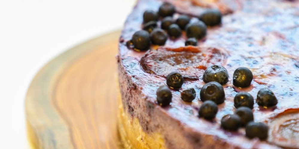 Čučoriedkový cheesecake