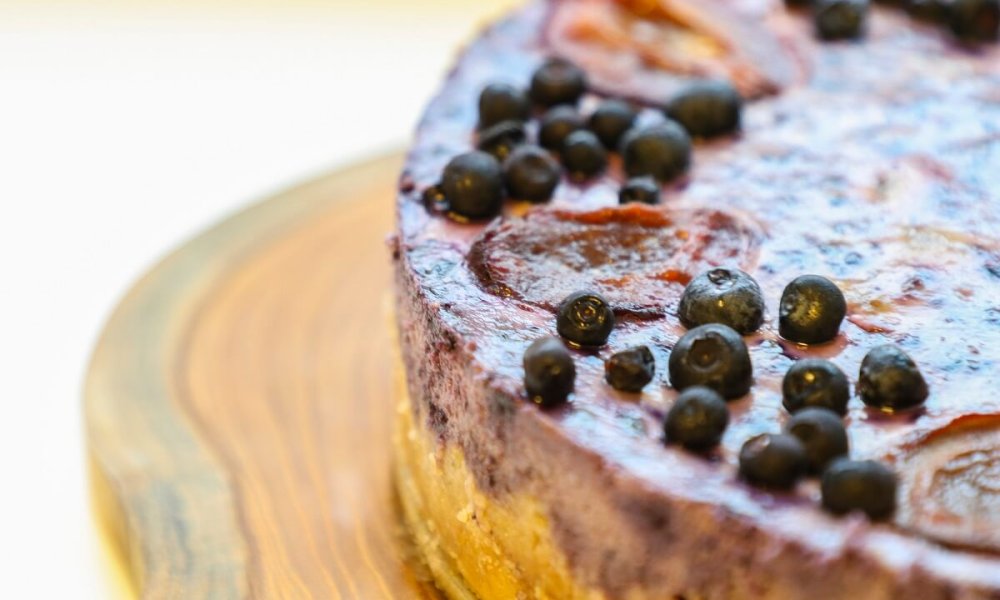 Čučoriedkový cheesecake