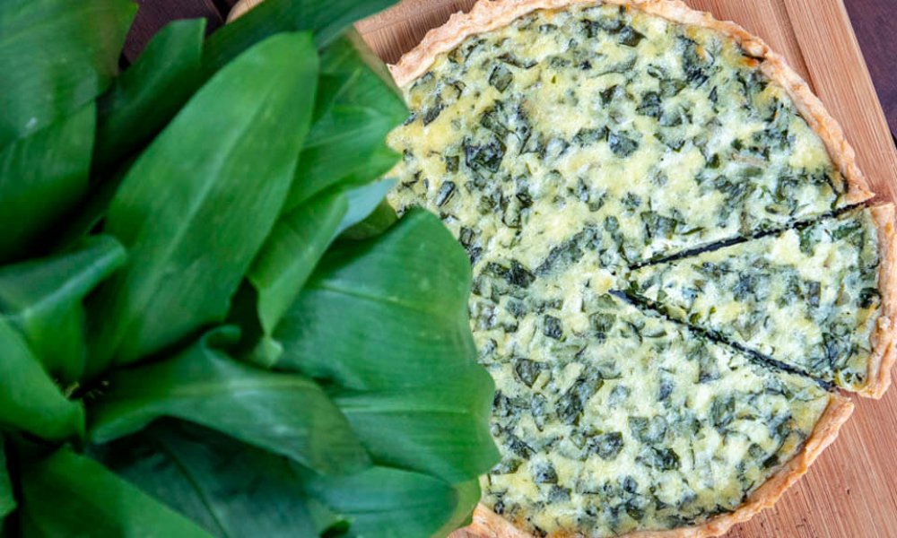 Quiche z medvedieho cesnaku